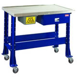 Shure Standard Tear Down/Fluid Containment Bench-stainless steel